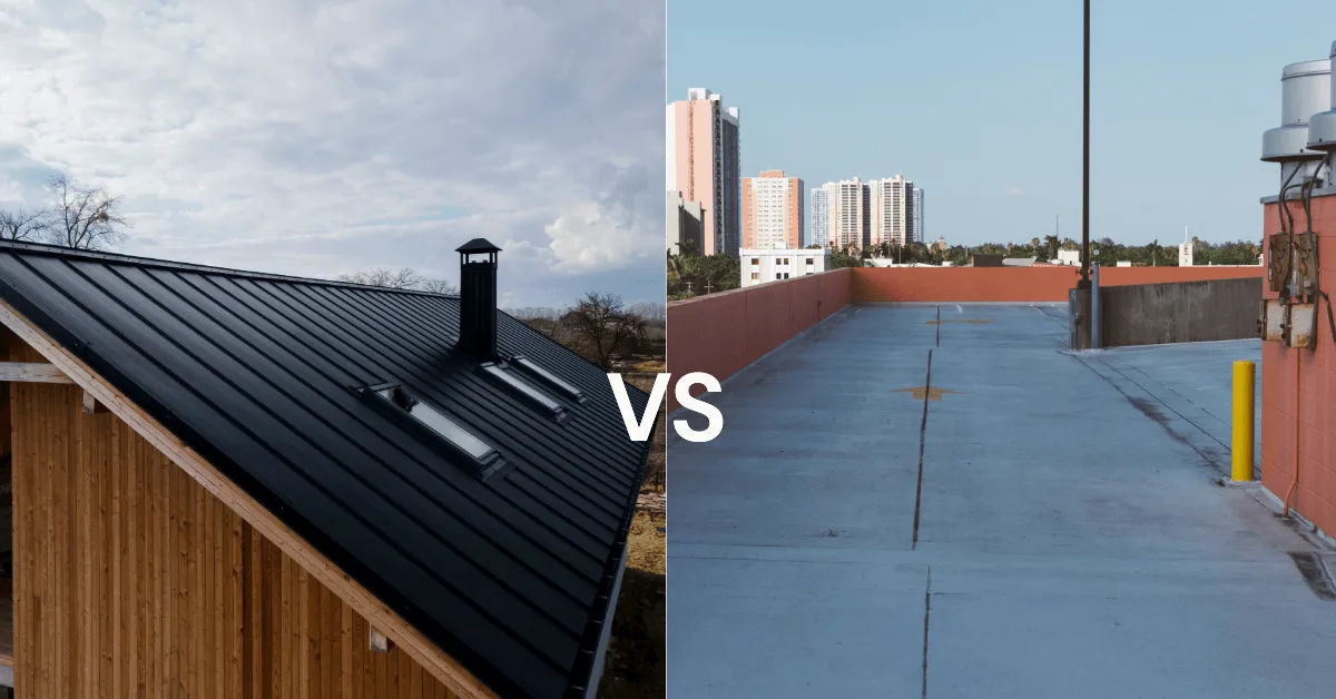 Tilted Roofs vs. Flat Roofs